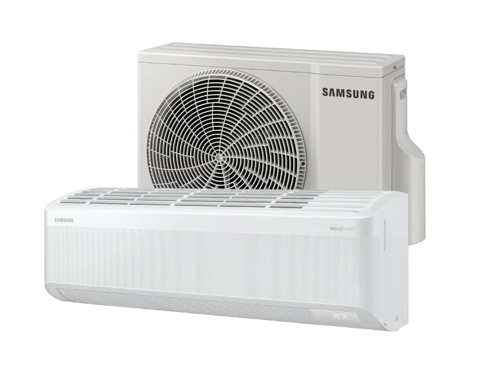 Samsung WindFree Comfort S2: weißes Wandgerät mit Außengerät